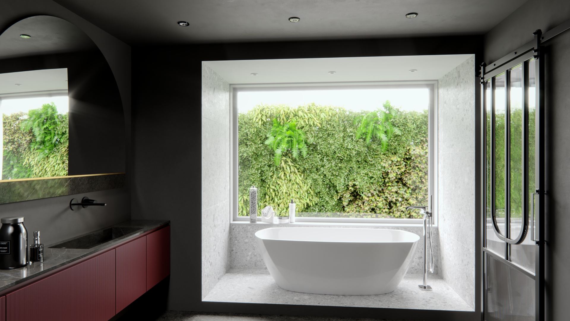 Bathroom ceiling fixtures